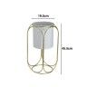 Vaso Branco Base Dourada Redondo Vaso Branco Base Dourada Redondo