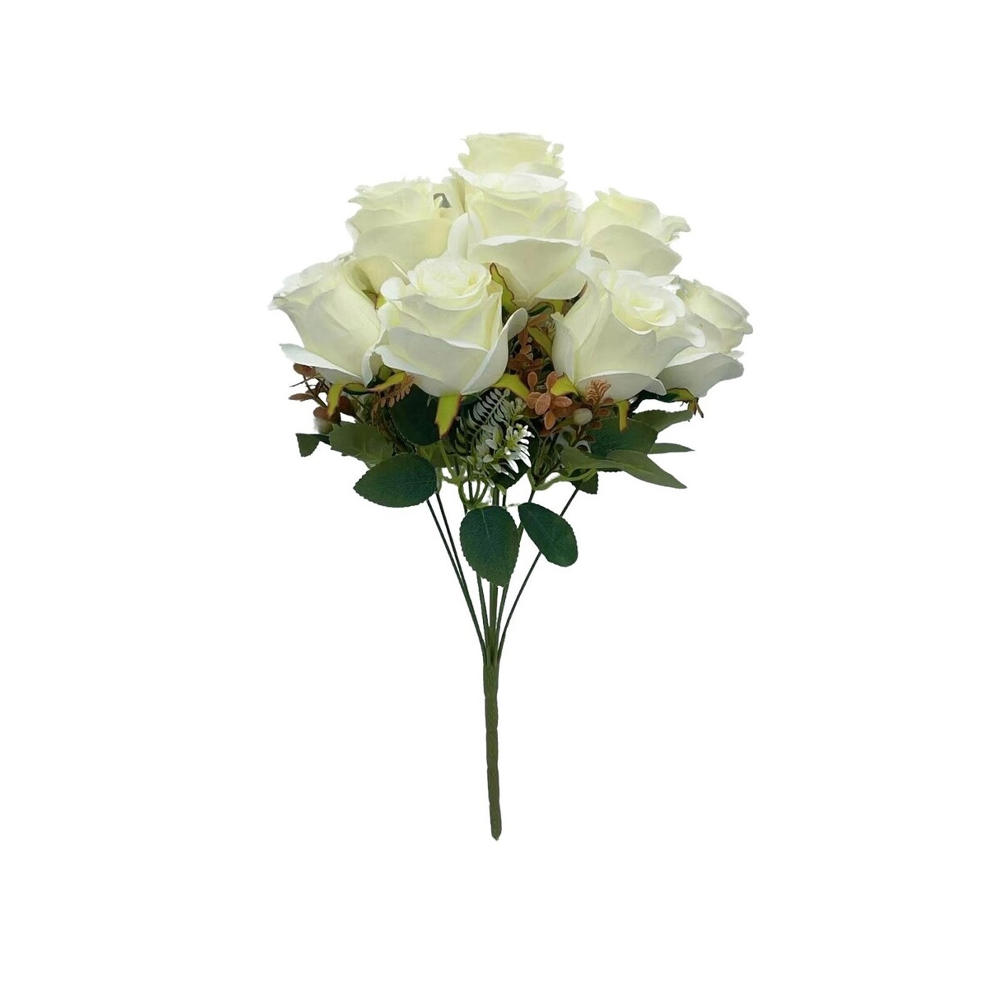 Ramo Botões Rosas 10 Flores 50cm