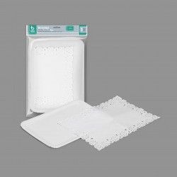 Naperon Papel com Bandeja Retangular Branco
