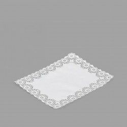 Naperon Papel Retangular Branco 26X37cm Pack 7