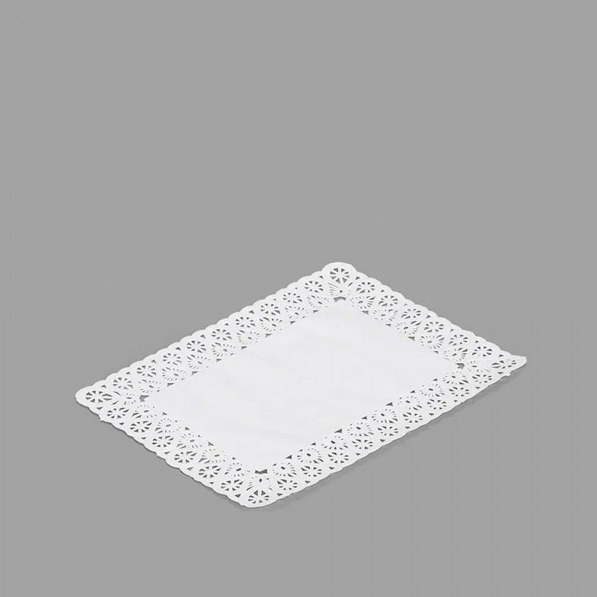 Naperon Papel Retangular Branco 18X25cm Pack 10 Naperon Papel Retangular Branco 18X25cm Pack 10