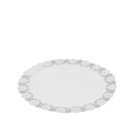 Naperon Papel Redondo Branco 38cm Pack 5 - Image product