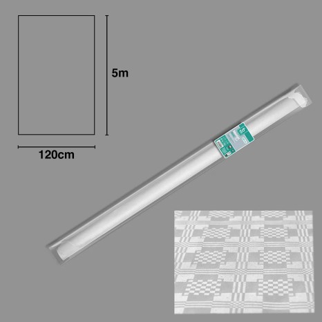 Toalha Mesa Papel Plastificado 120cmx5m - Image product