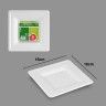 Prato Biodegradável Cana Açucar Quadrado 16X16cm Pack 6 Prato Biodegradável Cana Açucar Quadrado 16X16cm Pack 6