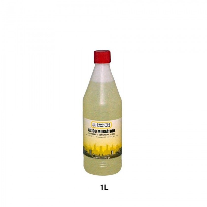 Ácido Muriático/ Água Forte/ Clorídrico 1000ml Ácido Muriático/ Água Forte/ Clorídrico 1000ml
