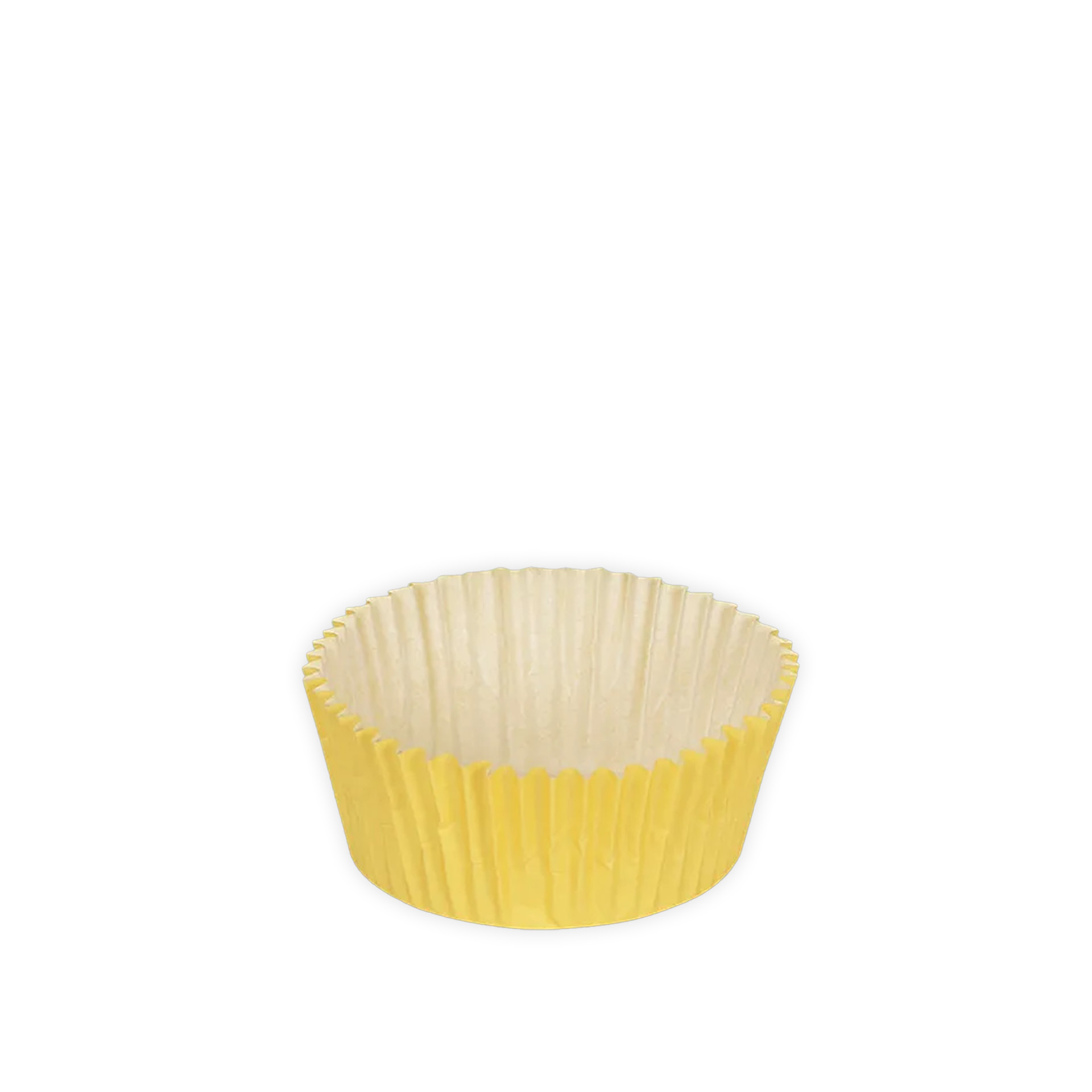 Forma Queque Amarelo 4X2.5cm Pack 75