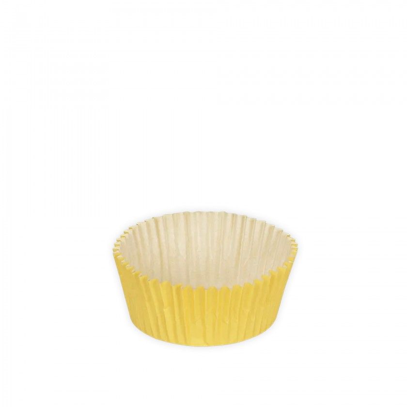 Forma Queque Amarelo 4X2.5cm Pack 75