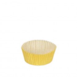 Forma Queque Amarelo 4X2.5cm Pack 75
