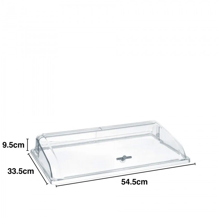 Tampa Apresentação Policarbonato Gn1/1 54.5X33.5X9.5cm Tampa Apresentação Policarbonato Gn1/1 54.5X33.5X9.5cm
