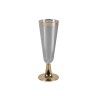 Copo Flute Plástico Reutilizável Dourado 150ml 5.5X6X16.4cm Pack 3 Copo Flute Plástico Reutilizável Dourado 150ml 5.5X6X16.4cm Pack 3