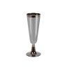 Copo Flute Plástico Reutilizável Prateado 150ml 5.5X6X16.4cm Pack 3 Copo Flute Plástico Reutilizável Prateado 150ml 5.5X6X16.4cm Pack 3