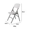 Cadeira Catering Polietileno 180kg 54X44X84cm Cadeira Catering Polietileno 180kg 54X44X84cm