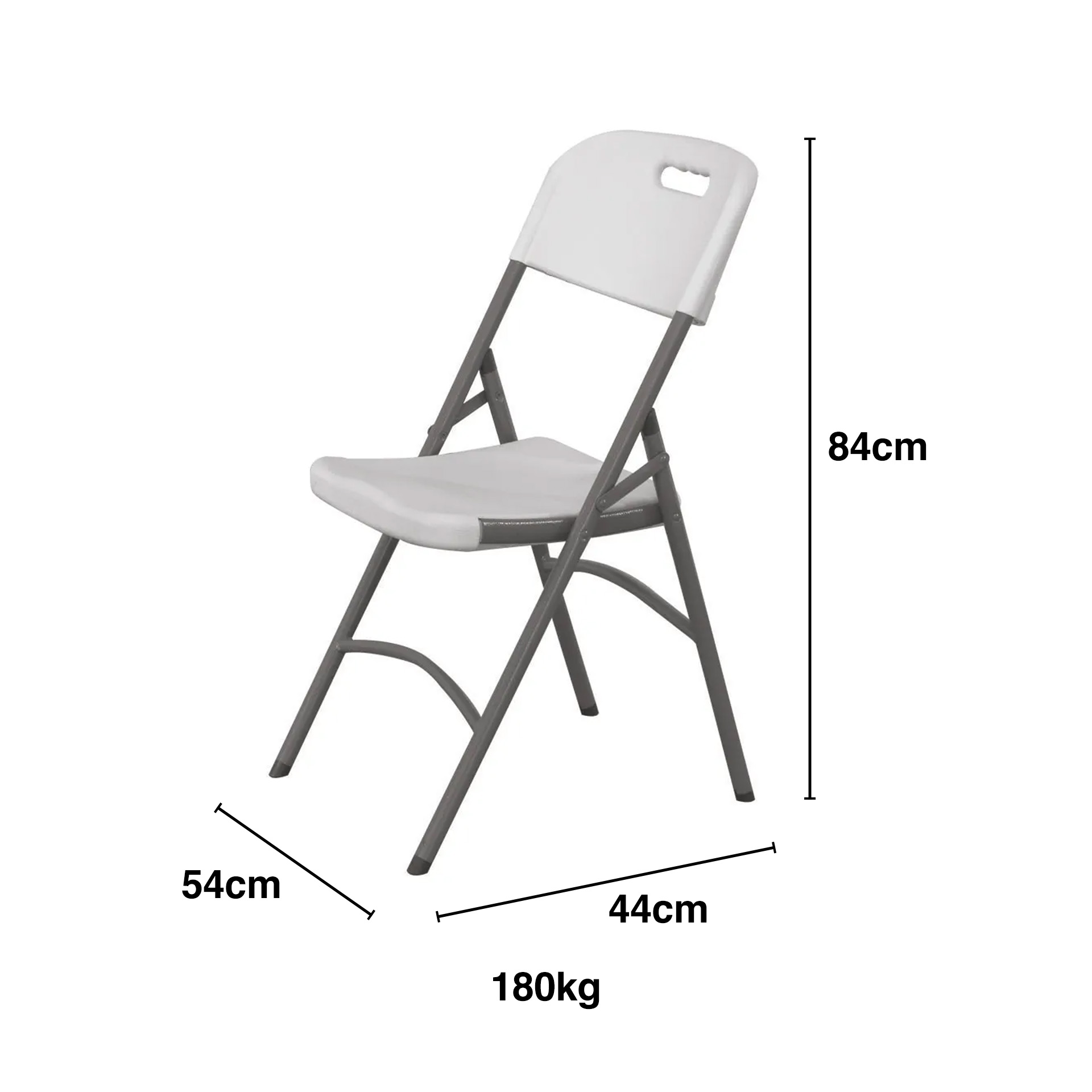 Cadeira Catering Polietileno 180kg 54X44X84cm
