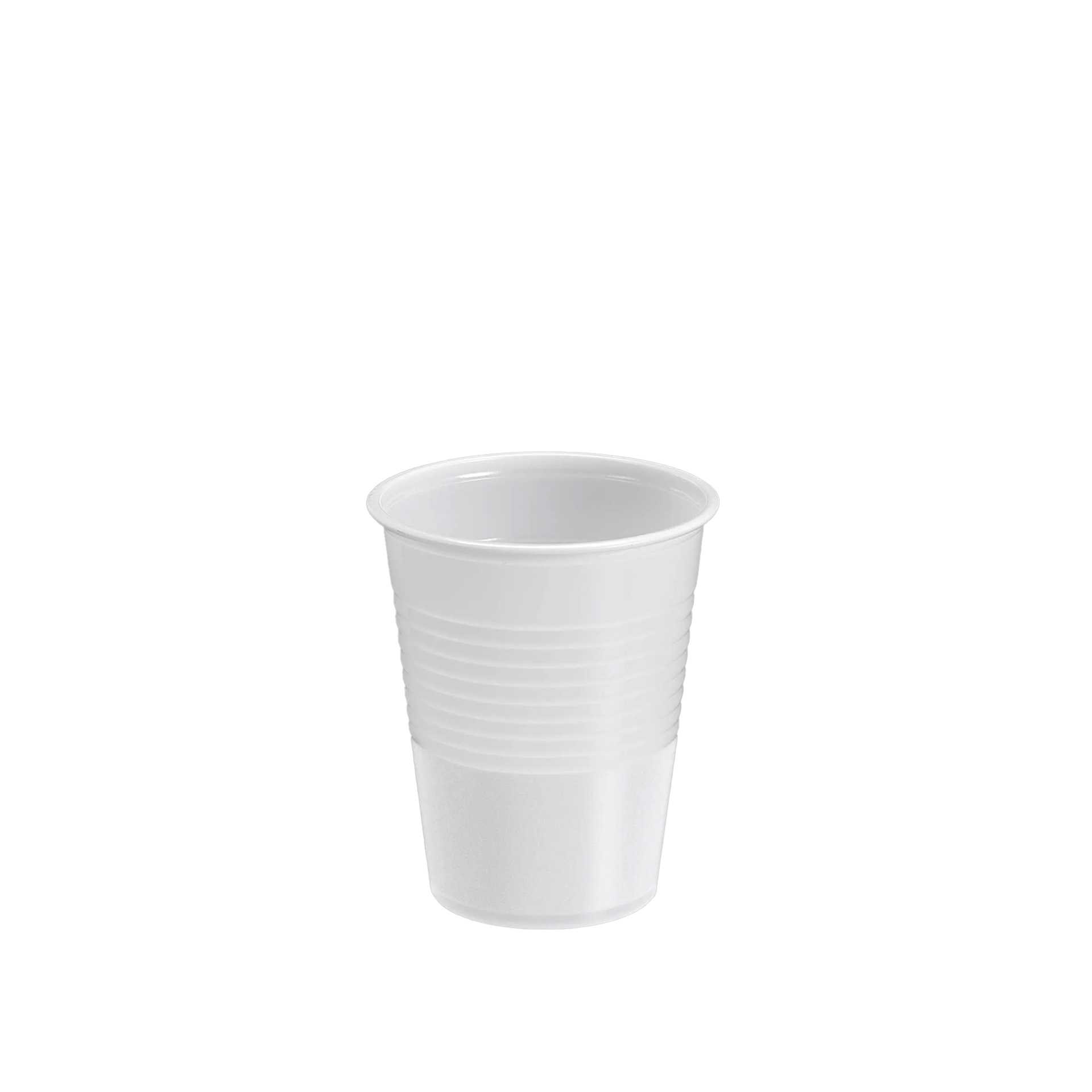 Copo Plástico Reutilizável Branco 200ml 7X4.5X9cm Pack 25