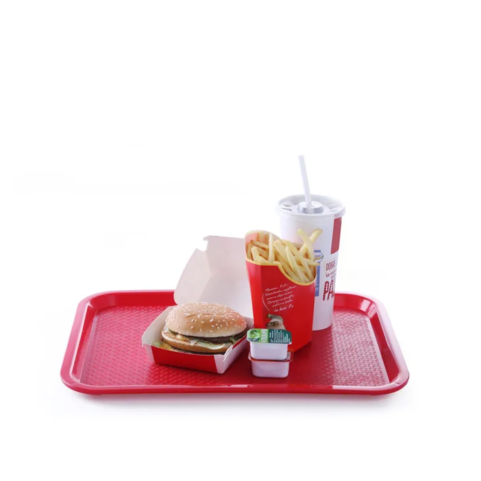 Bandeja Fast Food Polipropileno Castanho 35X45X2cm