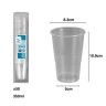 Copo Plástico Reutilizável Incolor 350ml 8.3X5X10.9cm Pack 50 Copo Plástico Reutilizável Incolor 350ml 8.3X5X10.9cm Pack 50