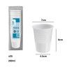 Copo Plástico Reutilizável Branco 200ml 7X4.5X9cm Pack 25 Copo Plástico Reutilizável Branco 200ml 7X4.5X9cm Pack 25