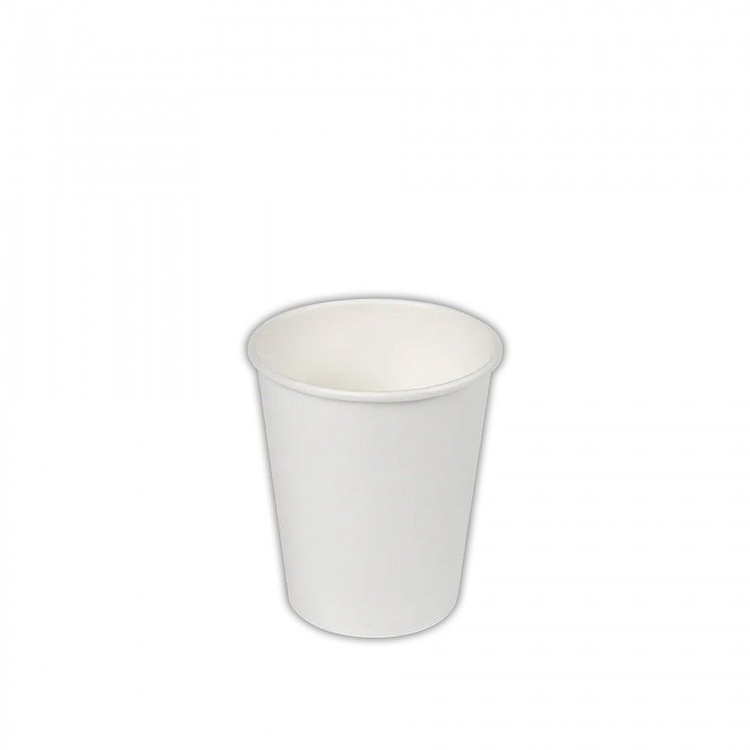 Copo Cartão Branco 250ml 7.9X5.7X9.2cm Pack 50 Copo Cartão Branco 250ml 7.9X5.7X9.2cm Pack 50