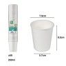 Copo Cartão Branco 250ml 7.9X5.7X9.2cm Pack 50 Copo Cartão Branco 250ml 7.9X5.7X9.2cm Pack 50