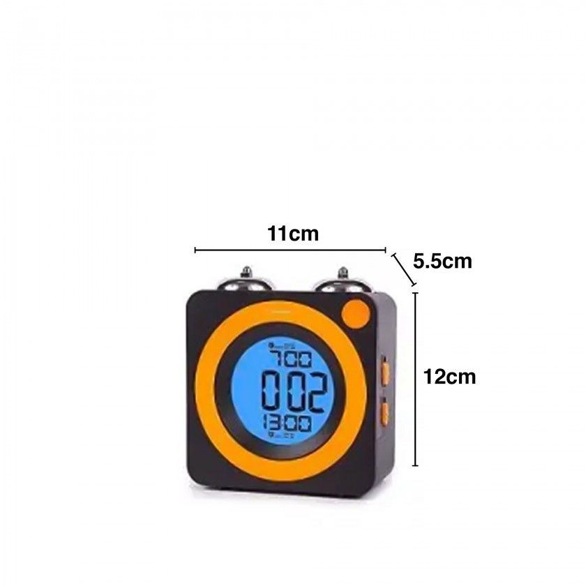 Despertador Digital com Alarme Quadrado 11X12X5.5cm Despertador Digital com Alarme Quadrado 11X12X5.5cm