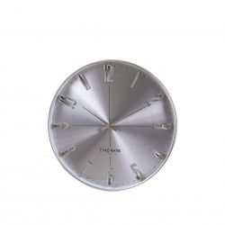 Relgio Parede Timemark Redondo Prateado 34cm