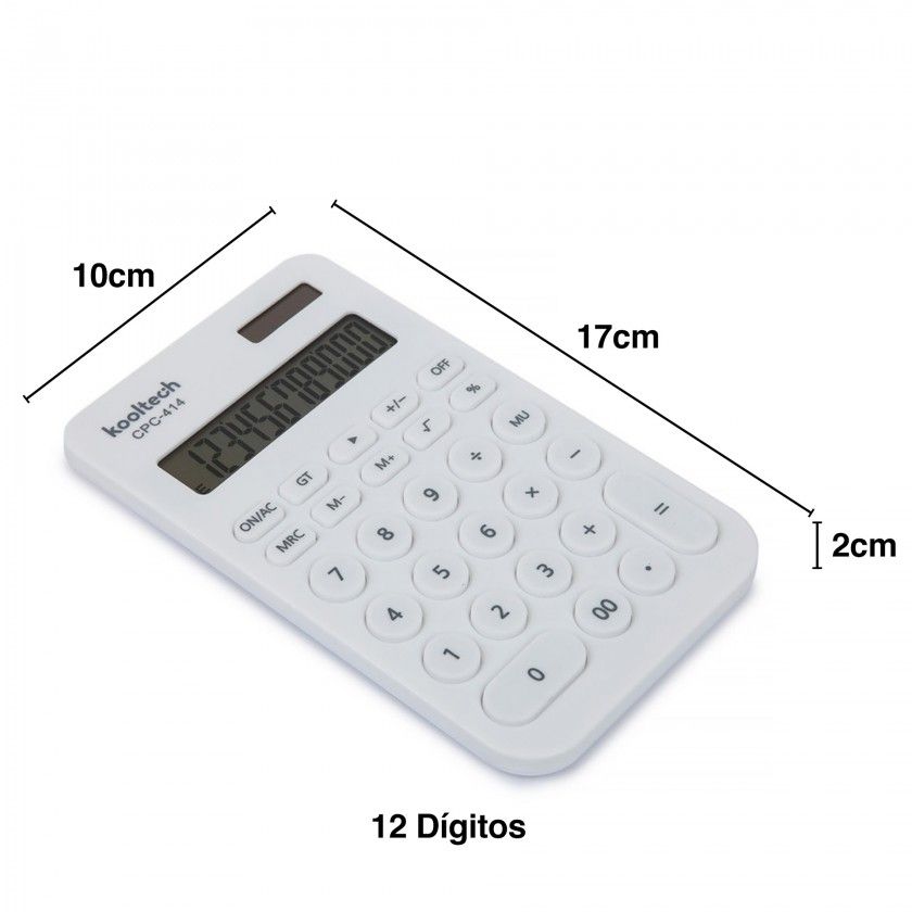 Calculadora Kooltech 12 Dígitos Cor Sortida 10X17X2cm Calculadora Kooltech 12 Dígitos Cor Sortida 10X17X2cm