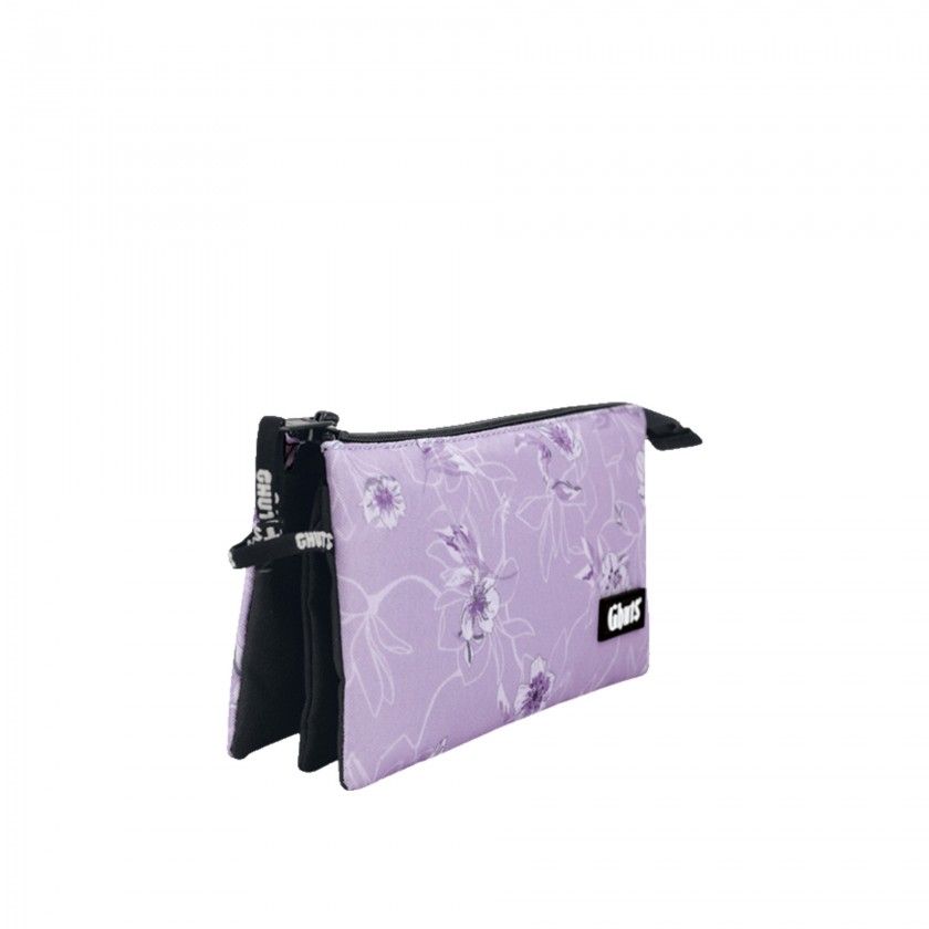 Estojo Triplo Gh109 Purplefall 22.5X12X4cm Estojo Triplo Gh109 Purplefall 22.5X12X4cm