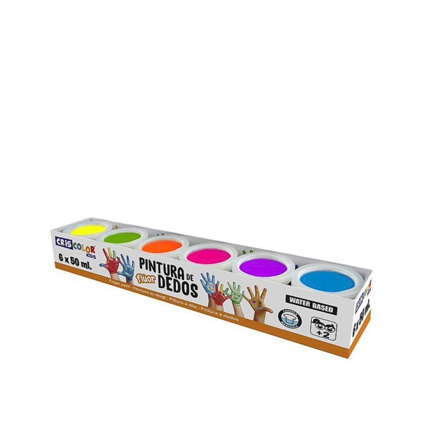 Tinta Pintura Dedos 50ml Pack 6 Tinta Pintura Dedos 50ml Pack 6