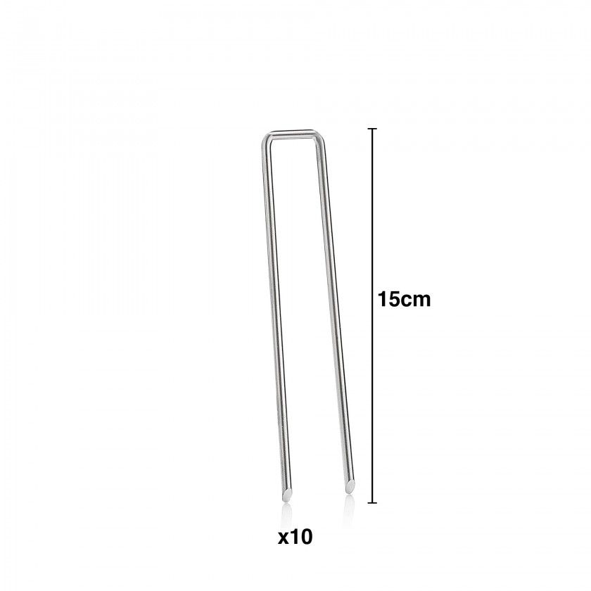 Grampos Metálicos Forma U 15cm Grampos Metálicos Forma U 15cm