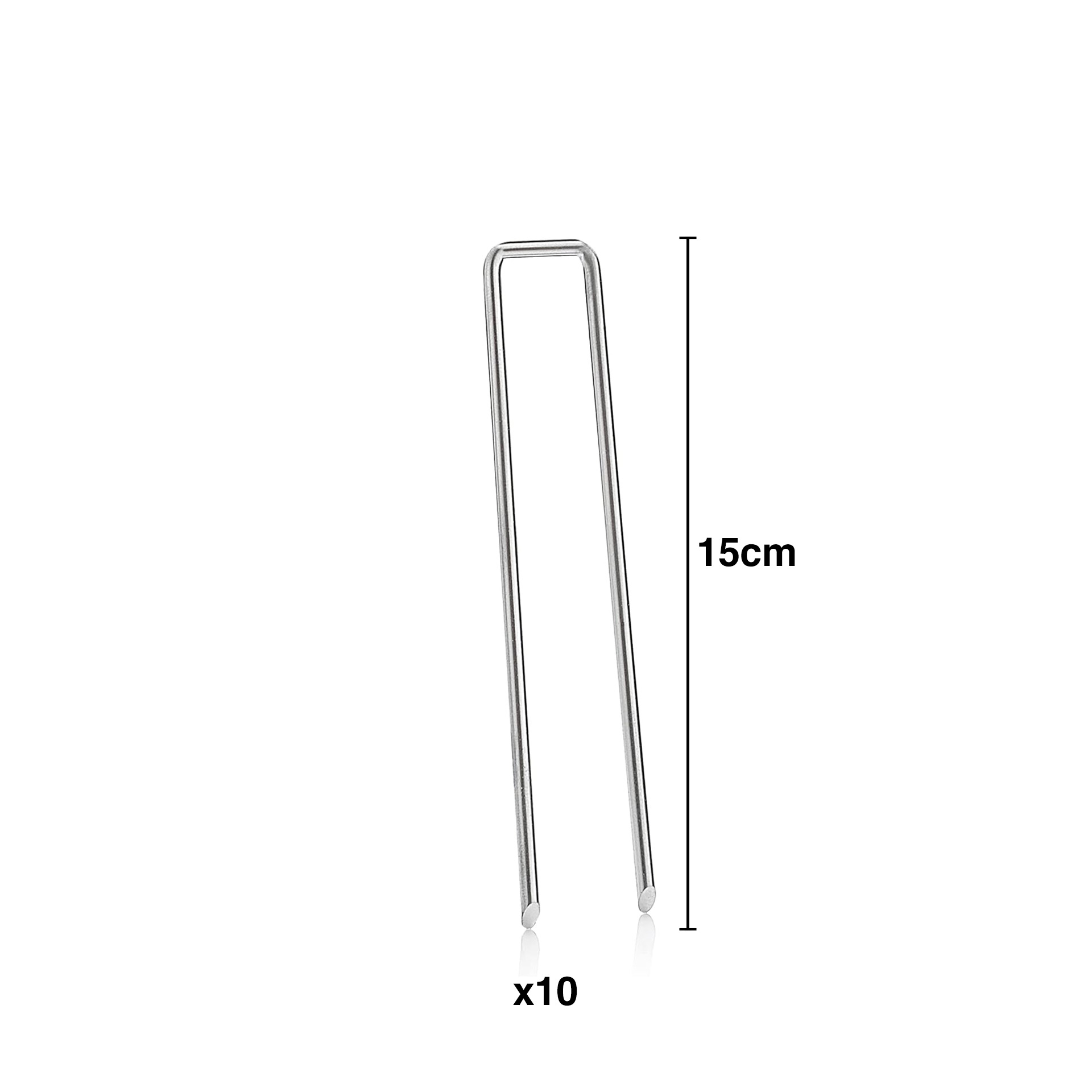 Grampos Metálicos Forma U 15cm