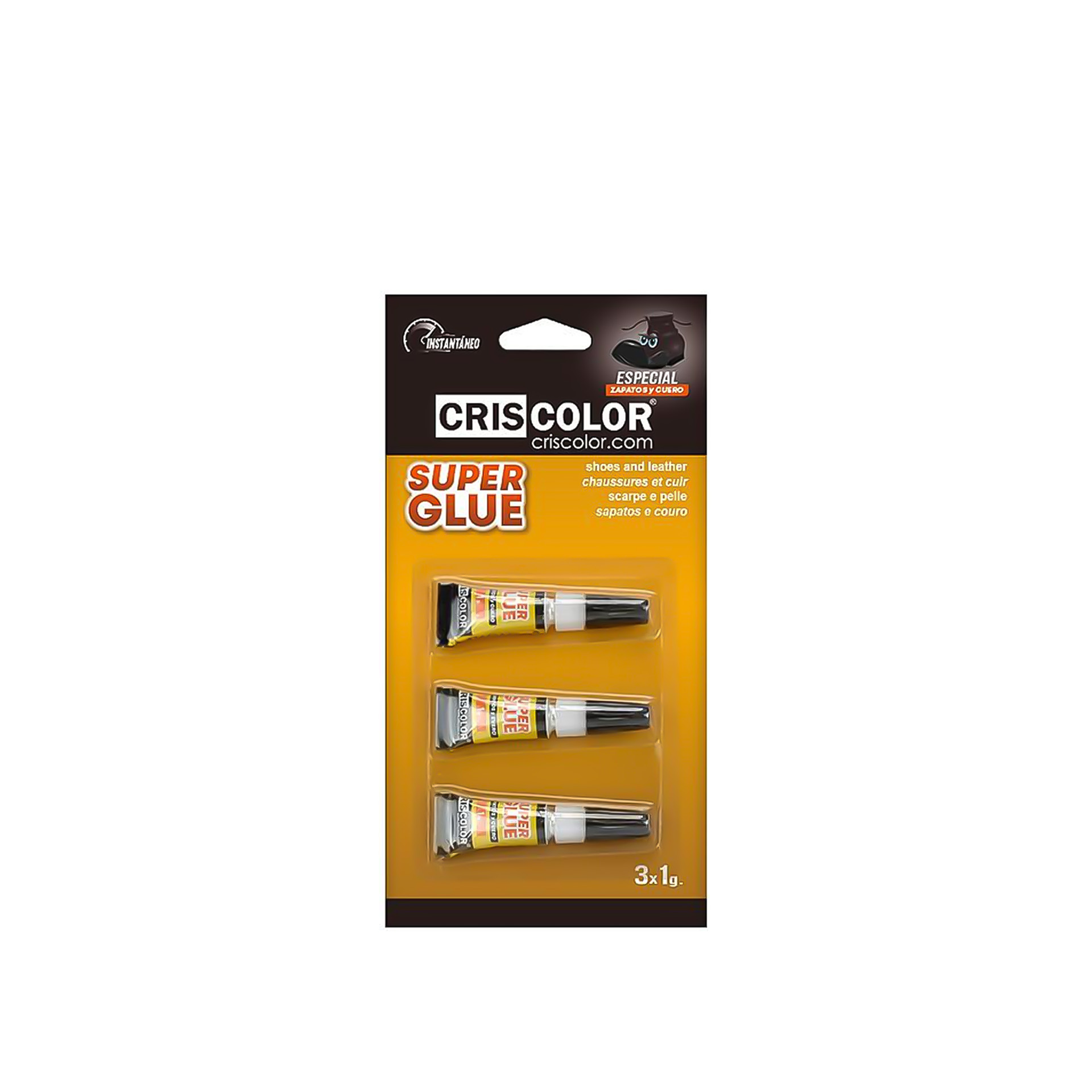 Supercola Sapatos / Couro 3X1gr