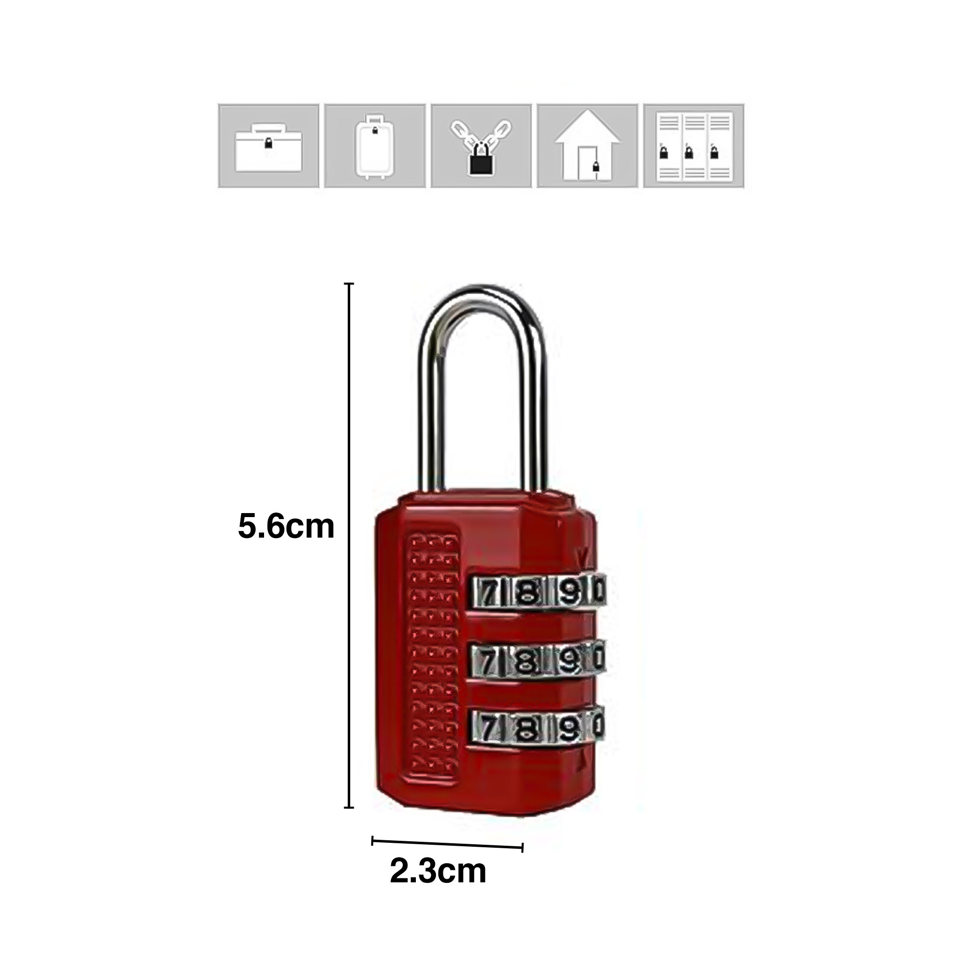 Cadeado com Código Security 23X56mm