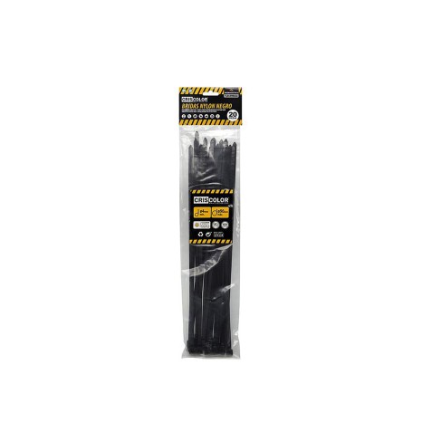 Abraçadeira Nylon Preto Pack 20 - Image product