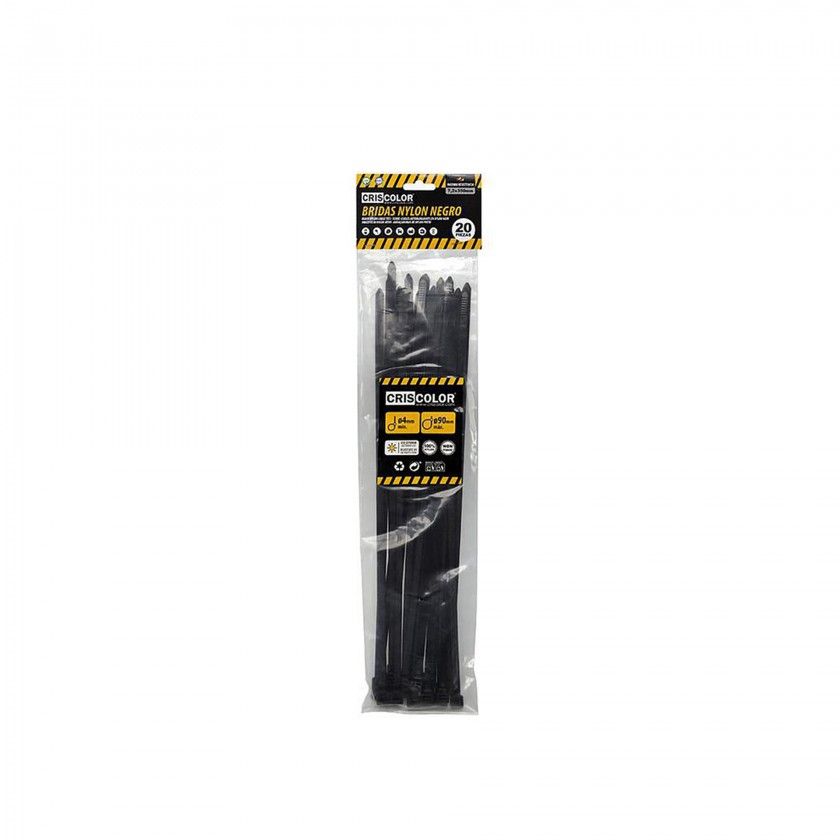 Abraçadeira Nylon Preto Pack 20 Abraçadeira Nylon Preto Pack 20