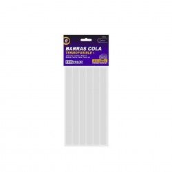 Barra Silicone Redonda Incolor 11X180mm Pack 6