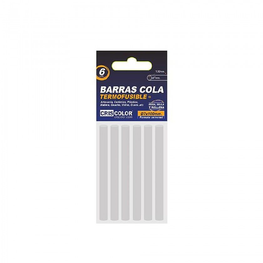 Barra Silicone Redonda Incolor 7X100mm Pack 6 Barra Silicone Redonda Incolor 7X100mm Pack 6