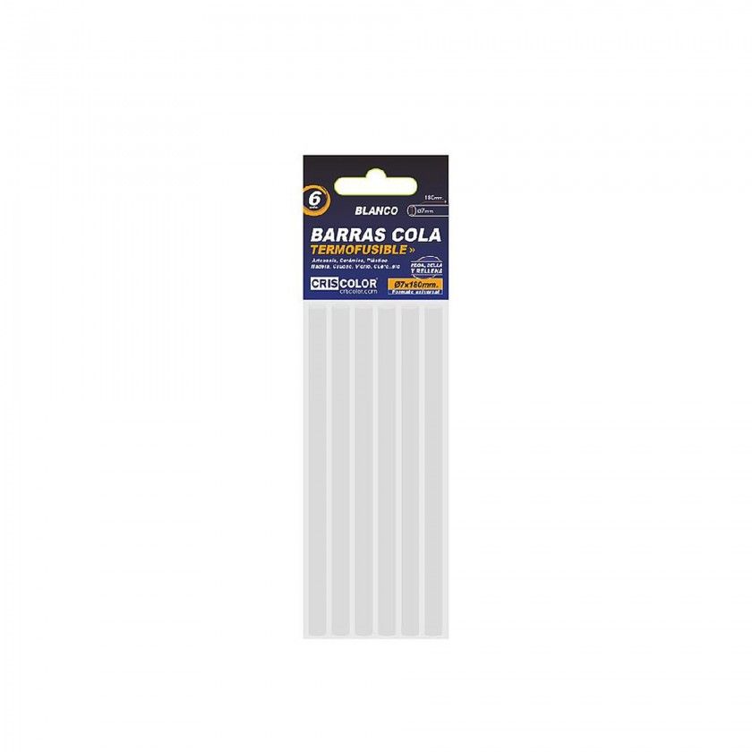 Barra Silicone Redonda Branca 7X180mm Pack 6 Barra Silicone Redonda Branca 7X180mm Pack 6
