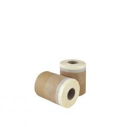 Rolo Fita Papel Krepp Bege