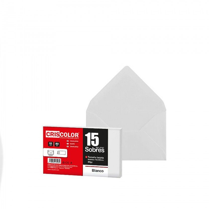 Envelope 7.5X12cm Pack 15 Envelope 7.5X12cm Pack 15