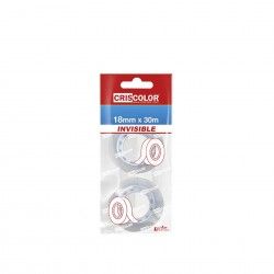 Rolo Fita Cola Transparente 18mmx30m Pack 2