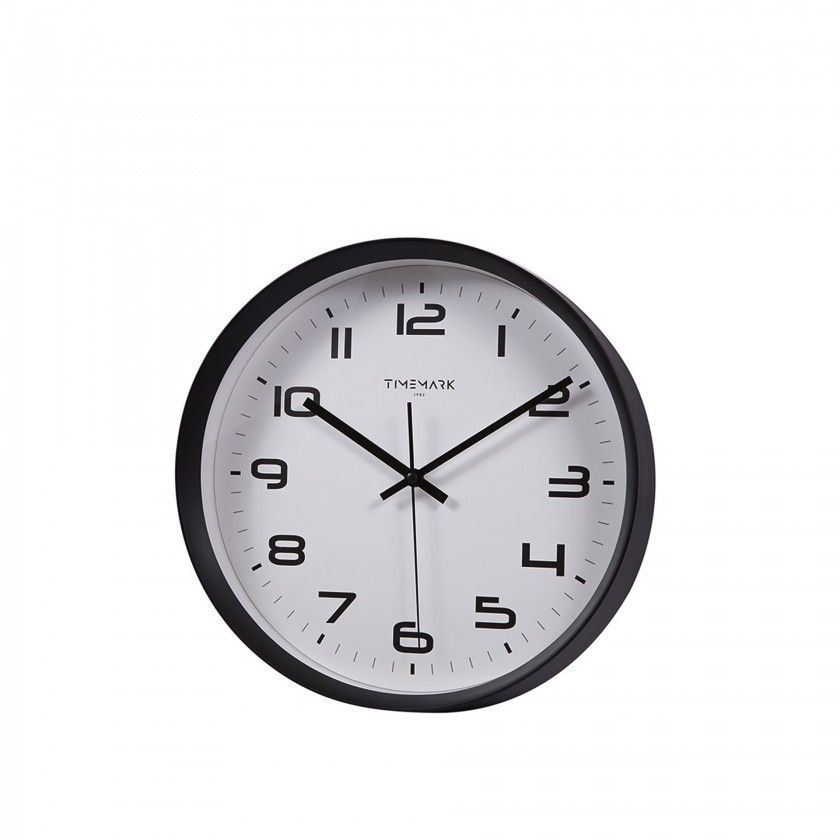 Relgio Parede Timemark Redondo Sortido Branco / Preto 30cm