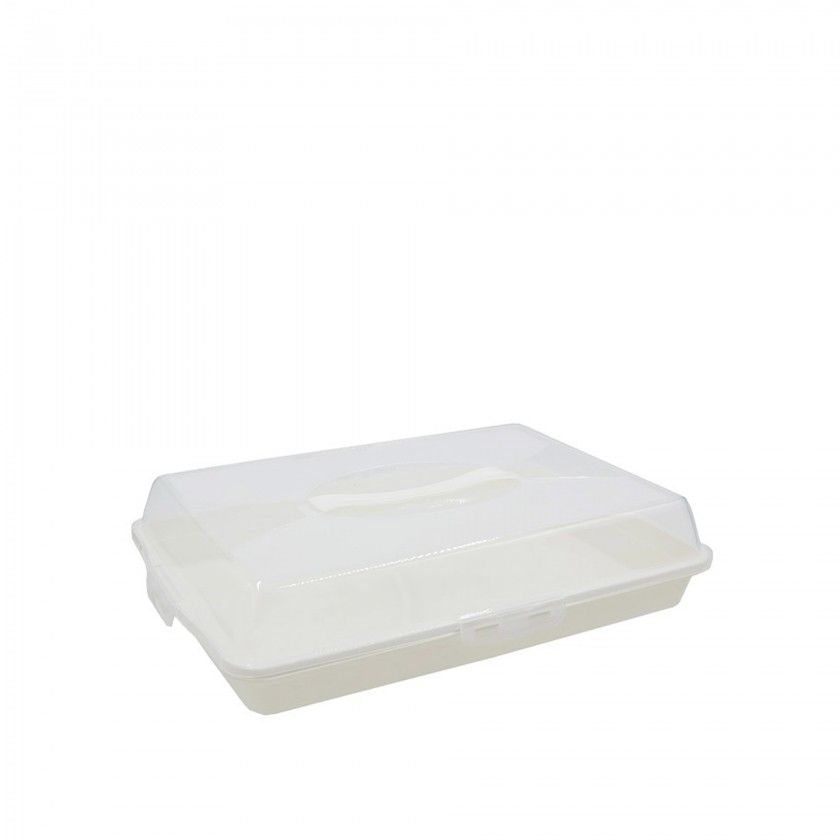 Boleira Plstica com Tampa Retangular 44X30X10cm