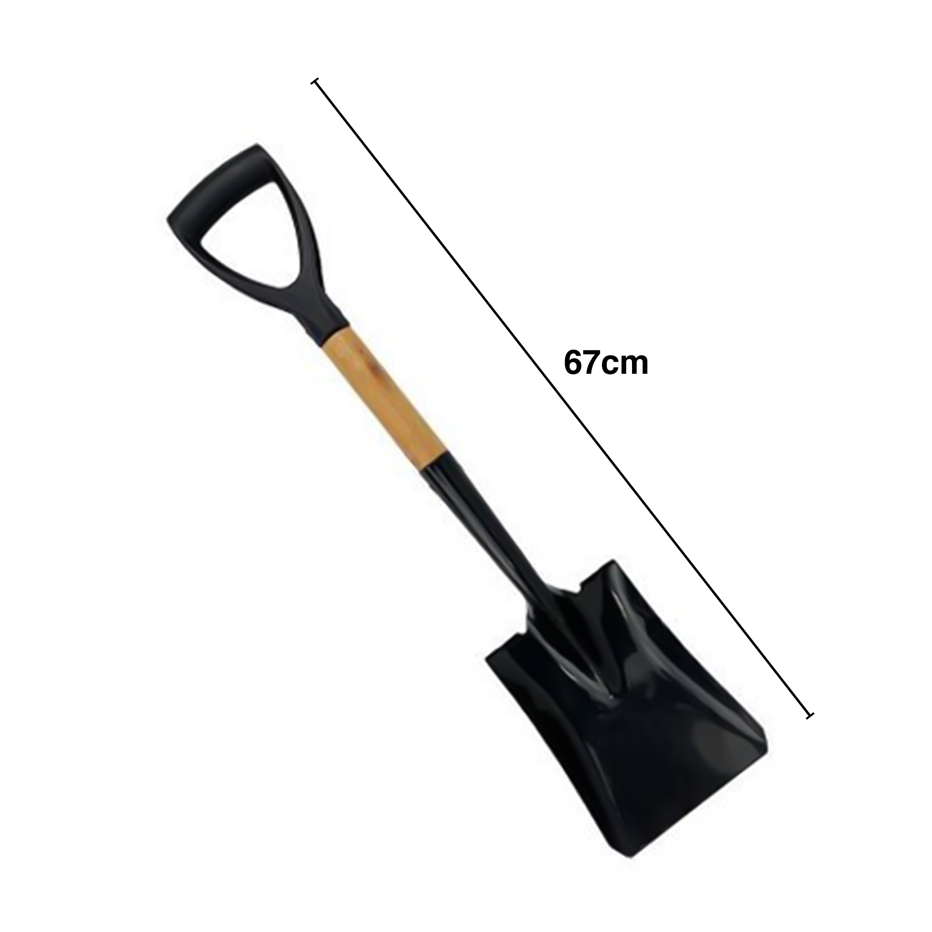 Utensílio Jardim Pá Quadrada 67cm