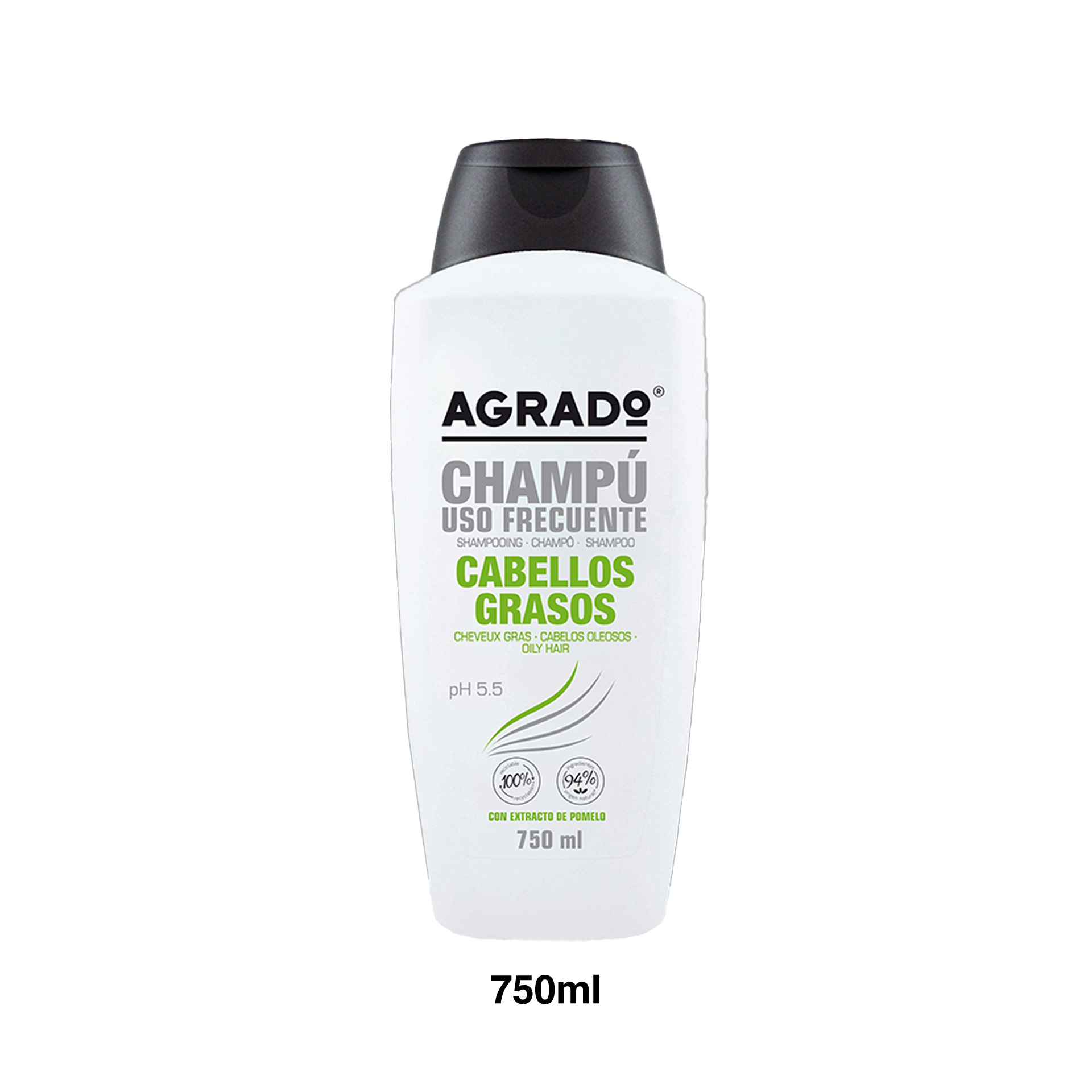 Champô Uso Frequente Agrado Cabelos Oleosos 750ml