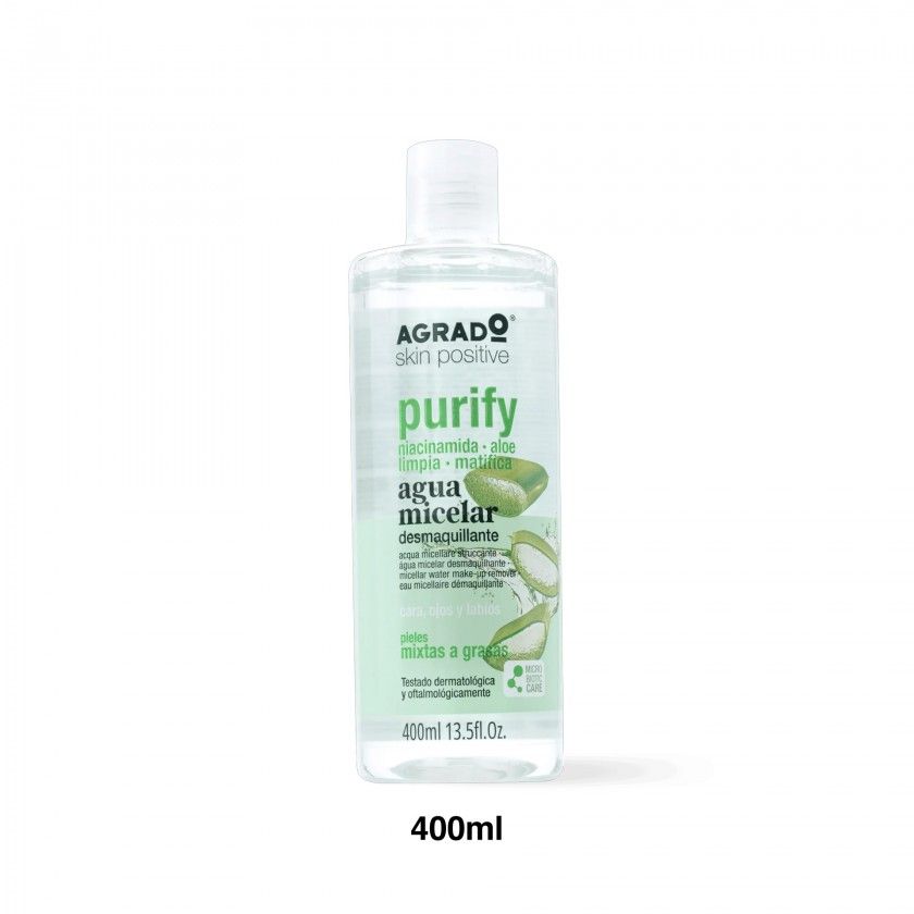 �gua Micelar Desmaquilhante Purify 400ml
