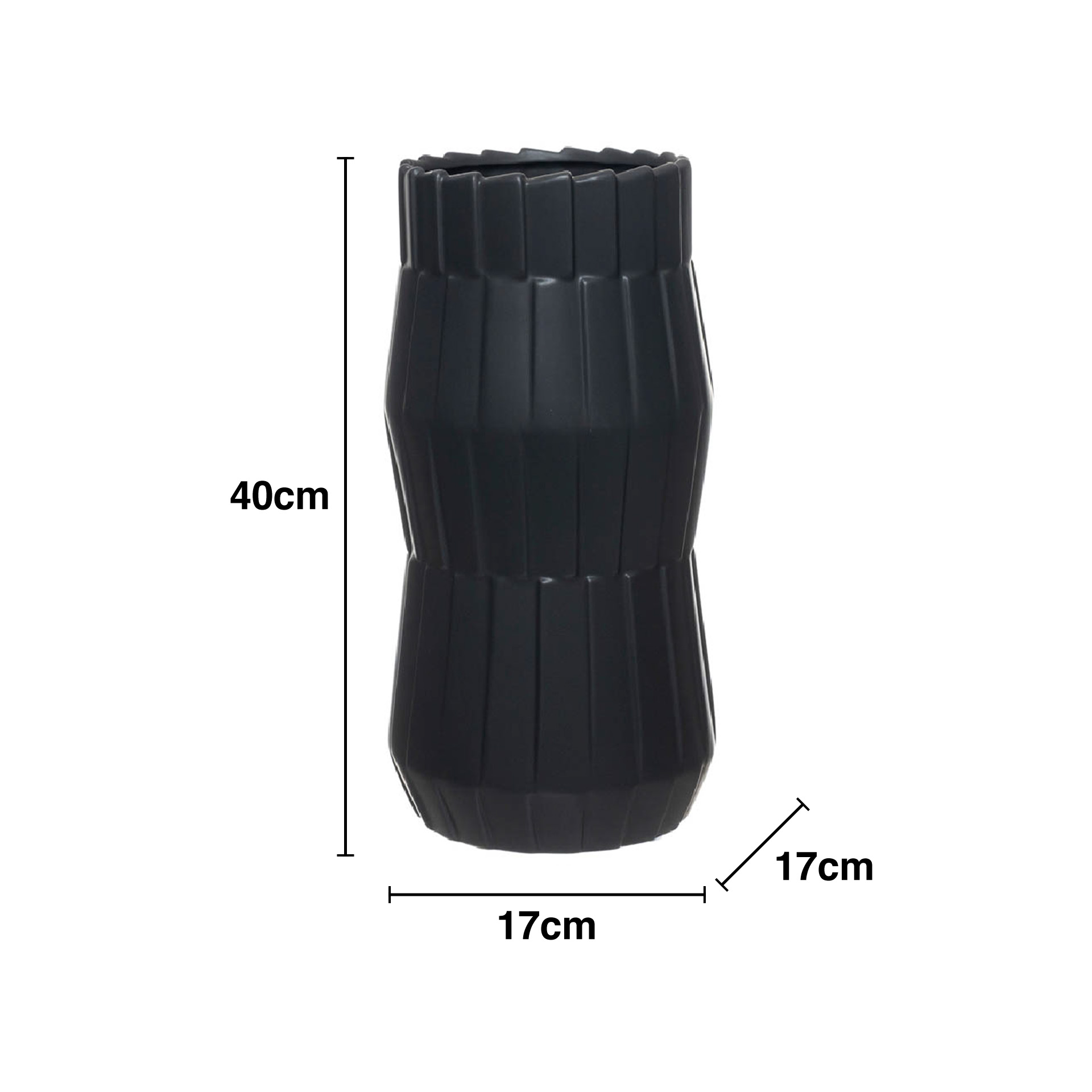 Jarra Cerâmica Cinzento Escuro