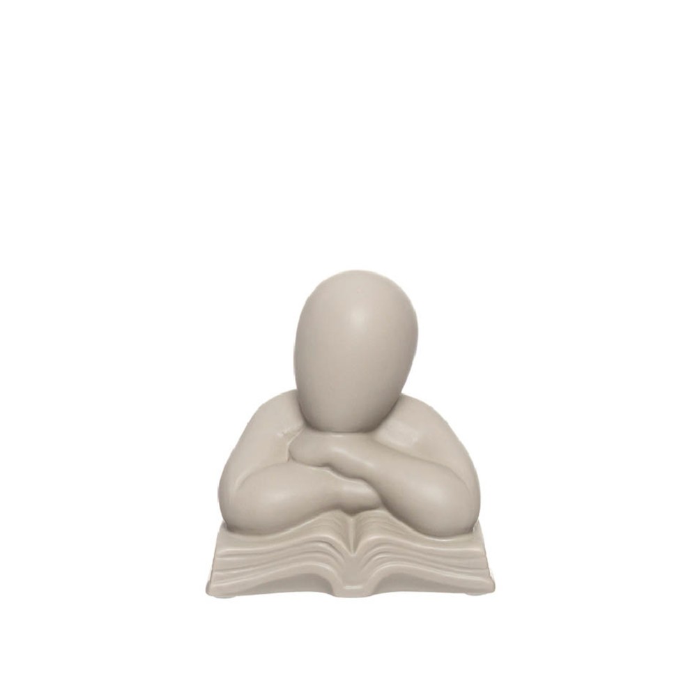 Busto Cerâmica Livro 12X9X13cm