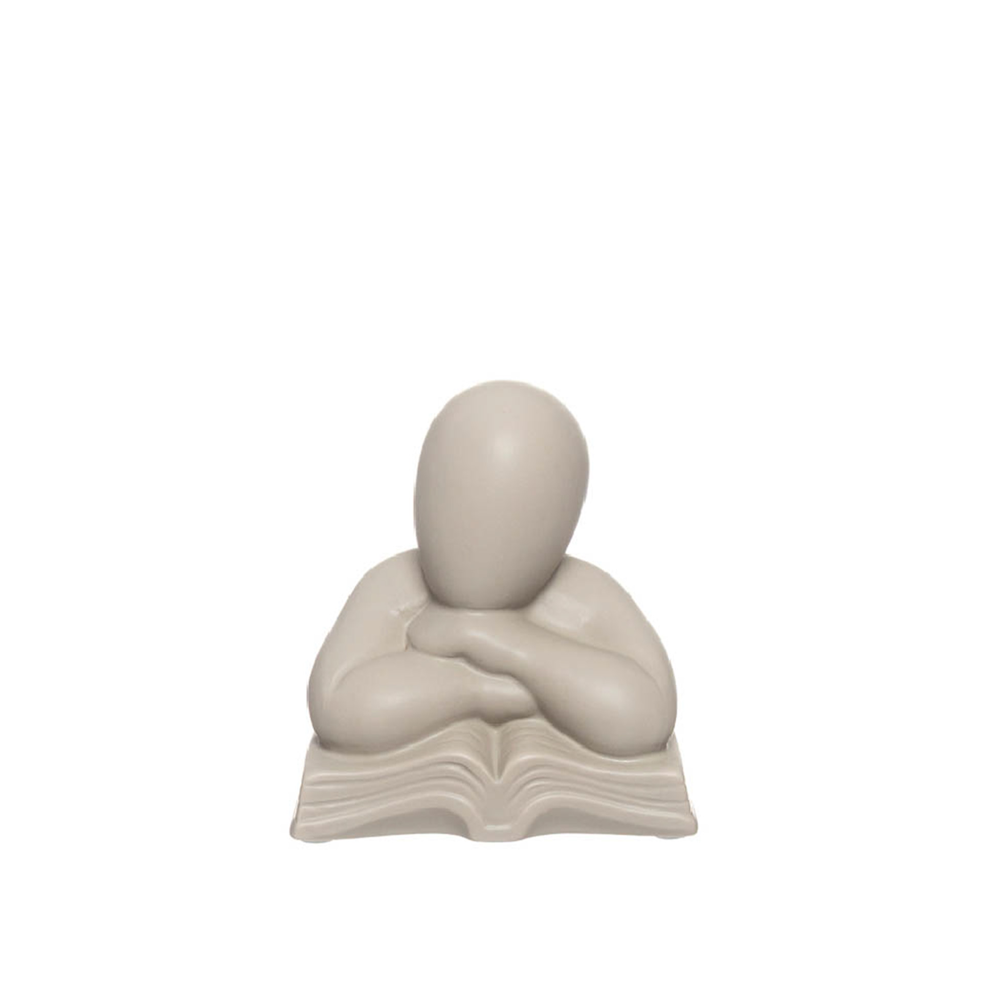 Busto Cerâmica Livro 12X9X13cm