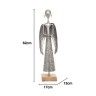 Anjo Decorativo Metal Prateado Anjo Decorativo Metal Prateado