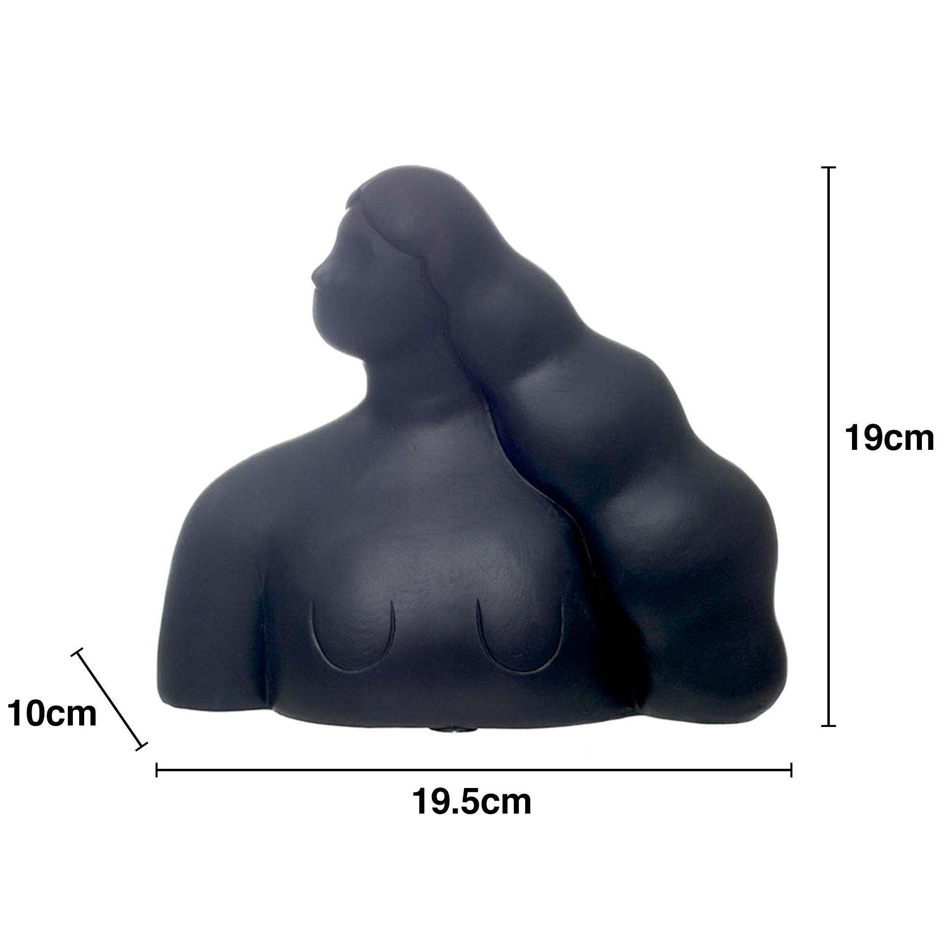 Estátua Poliresina Mulher 19.5X10X19cm